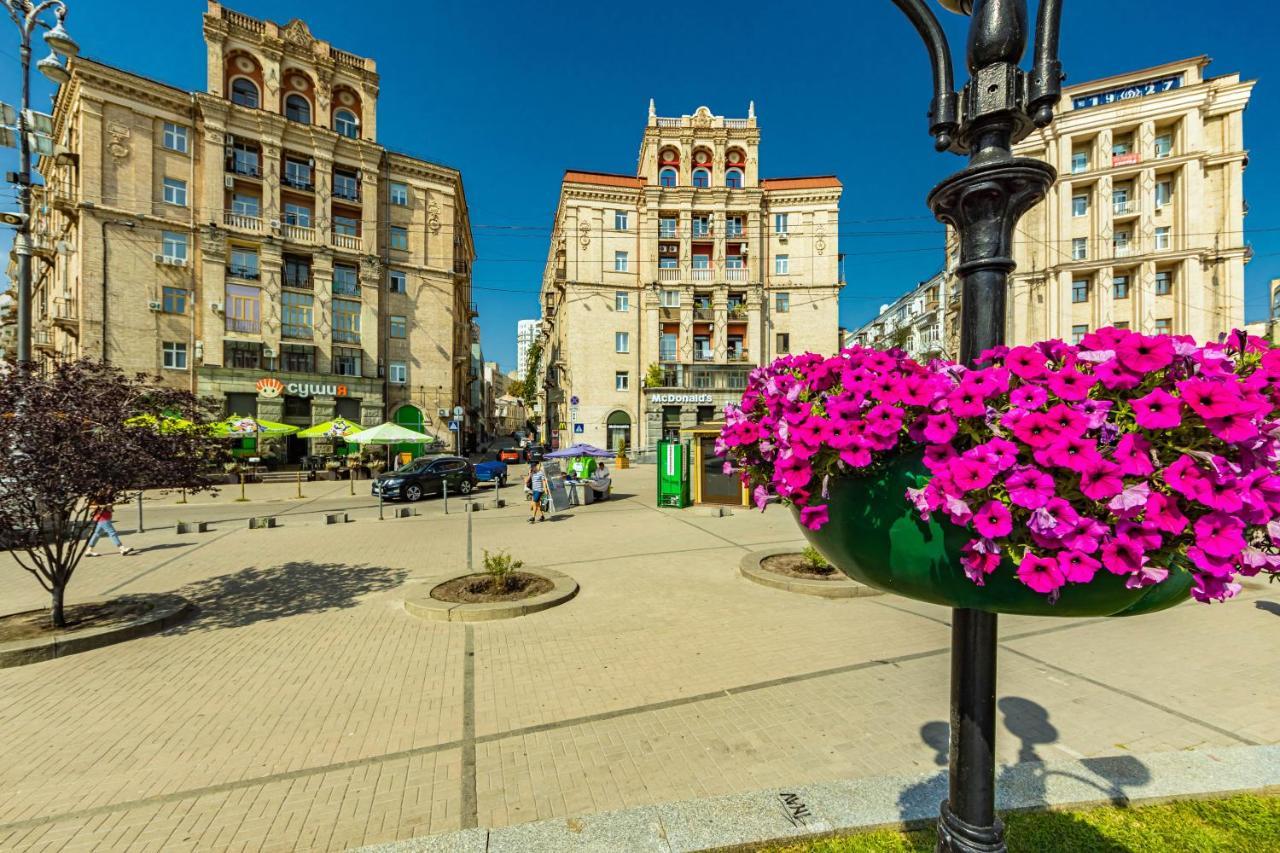 Однокімнатні Апартаменти На Майдані, Дистанційне Заселення 24Х7 Kiew Exterior foto