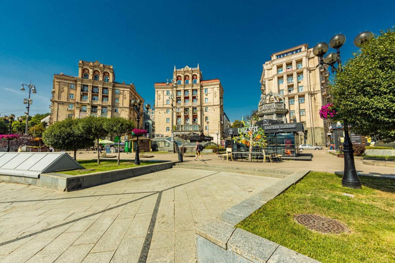 Однокімнатні Апартаменти На Майдані, Дистанційне Заселення 24Х7 Kiew Exterior foto